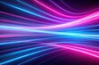 © Anulak - Vibrant neon abstract background with fast-moving pink and blue colors