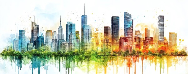 Leinwandbilder - Introduction to smart city technology, highlighting its significance in creating resilient, adaptive, and efficient urban ecosystems