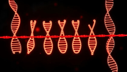 cellular mitosis showing chromosome alignment, science discovery pattern, biological process