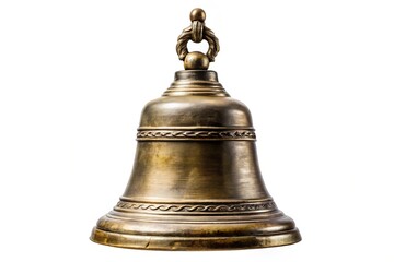 Wall Mural - Temple bell isolated on white background