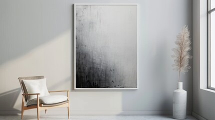 Sticker - Abstract Artwork in Minimalist Interior