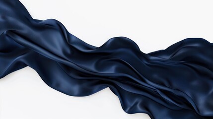 Canvas Print - Elegant Blue Silk Fabric Swirling