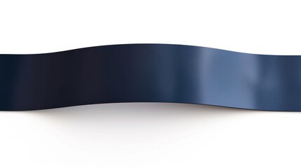 Canvas Print - Curved Blue Ribbon Mockup