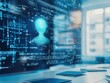 © taweesak - AI hologram teacher, virtual classroom, futuristic education technology