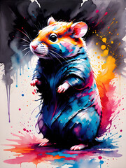 an art of illustration of little mouse charming and colourful