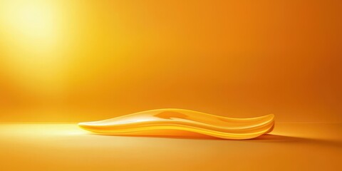 Wall Mural - modern yellow gradient background with high contrast between the light and dark sections.
