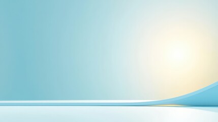 Wall Mural - muted light blue background with smooth gradients, creating a soft and relaxing visual effect.