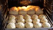 © FarhaStock - Freshly Baked Dough in an Oven Ready for Cooking