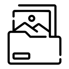 portfolio Line Icon