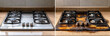 © Nacci - Before and after gas stove cleaning