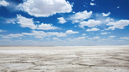 Blue Sky White Ground Background - a serene and beautiful visual. The combination of blue sky and white ground creates a peaceful and charming scene