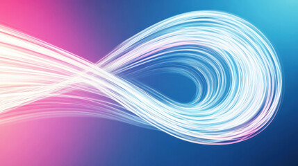 Wall Mural - dynamic 3d lines in motion creating abstract background