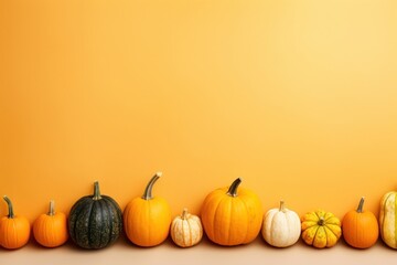 Canvas Print - Pumpkin vegetable squash plant.