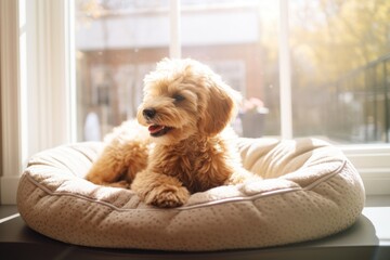 Wall Mural - Dog resting mammal animal.