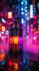 Wall Mural - A group of electronic cigarettes in different colors