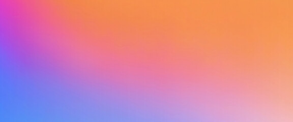 Vibrant soft Orange, blue and pink hues grainy gradient background