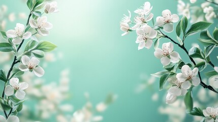 Canvas Print - Blossoming Spring Branches