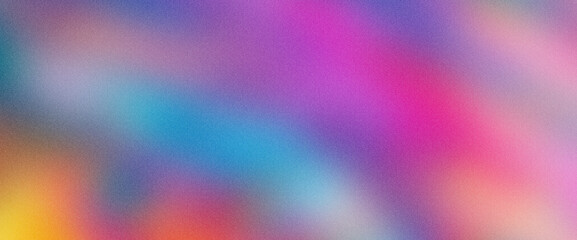 Wall Mural - Rainbow gradient abstract background with noisy texture. Grainy bright color gradient abstract wallpaper design. Can be used for banner background, cover, poster or presentation template.