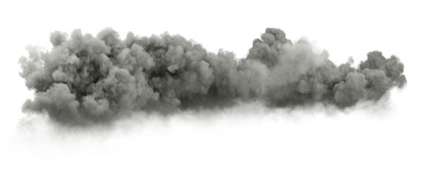 Aufkleber - Storm darkness vapor clouds on transparent 3d render png