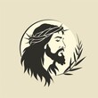 © Rawpixel.com - Black minimalist jesus christ logo design drawing creativity portrait.