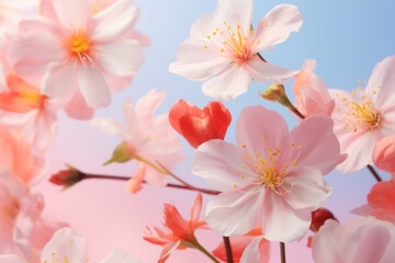 Canvas Print - Spring flowers backgrounds outdoors blossom.