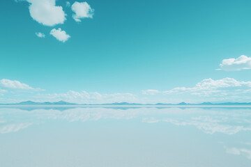 Salar de Uyuni salt flat in Bolivia. Salt desert background.