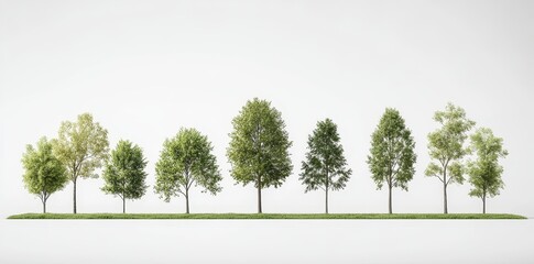 Sticker - These beautiful 3D trees are isolated on PNGs with transparent backgrounds, which can be used for visualizing architectural designs or garden decorations