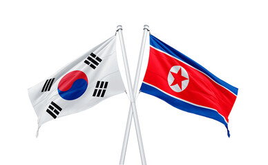 north and south korean flag