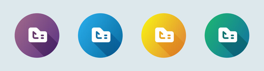 Upload solid icon in flat design style. Arrow signs vector illustration.