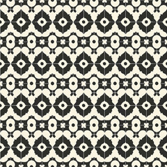 Decorative black and white floral pattern design suitable for various creative projects