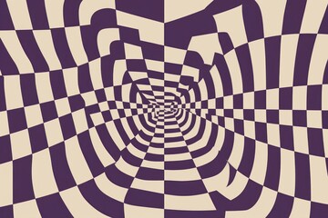 Wall Mural - Beige and purple pattern abstract spiral.