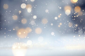 Wall Mural - Bokeh gift christmas white.