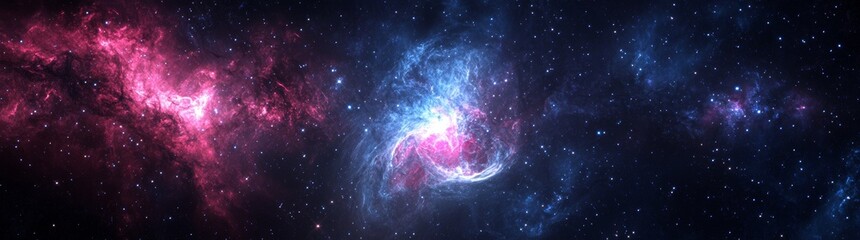 Wall Mural - the background galaxy of the universe with constellation stars