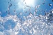 © Atlas - Glistening water splashes under the bright sun creating a vibrant summer atmosphere