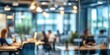 © Franklin - Blurred View of Modern Office With Employees at Work