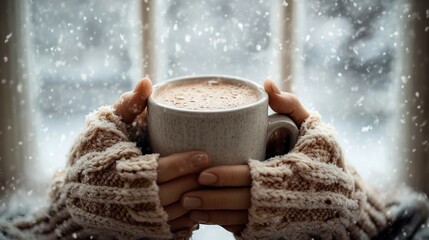 Poster - Winter Warmth, Hot cocoa