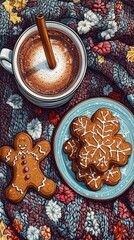 Canvas Print - Cinnamon Comfort, Hot cocoa