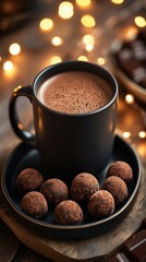 Canvas Print - Evening Indulgence, Hot cocoa