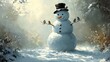 © Sidewaypics - Snowman and the Birds, Snowmen