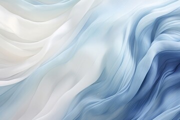 Wall Mural - Blue and white waves backgrounds silk abstract.