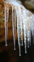 Canvas Print - Crystal Veil, Icicles