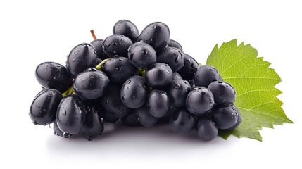 Refreshing Black Grapes: A Soothing Image in  Ratio