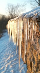 Canvas Print - Glass Daggers, Icicles