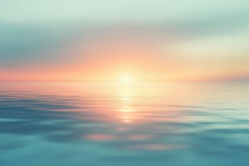 Gentle Soft Light Over Calm Water at Sunrise