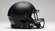 © Pixel Matrix - Blank black American football helmet side view mockup