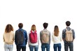 © Rawpixel.com - Casual group of people background backpacks clothing.