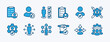 © Vilogsign - Set of soft skills icon. Containing ability, value, aptitude, attitude, business career, confidence, creativity, development, empathy, work, connection, personal, diversity, power, potency, teamwork