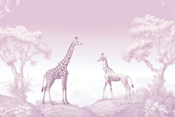 Poster - Giraffe wildlife animal mammal.