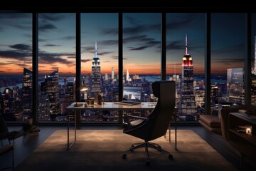 Canvas Print - Modern office city architecture cityscape.