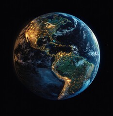 Wall Mural - a global view of the planet from space.